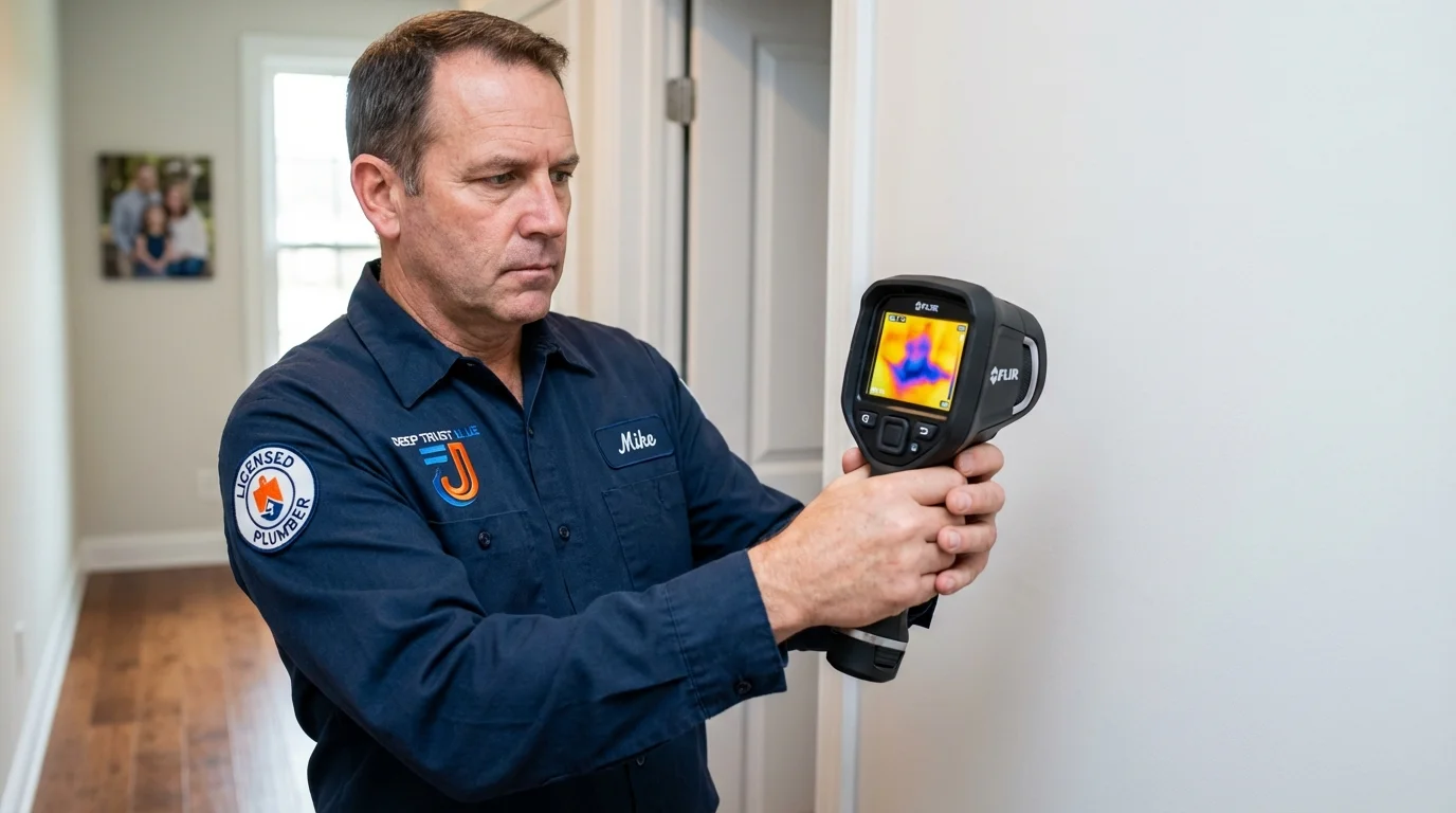 Thermal imaging leak detection by Johns Plumbing LLC in Parsons
